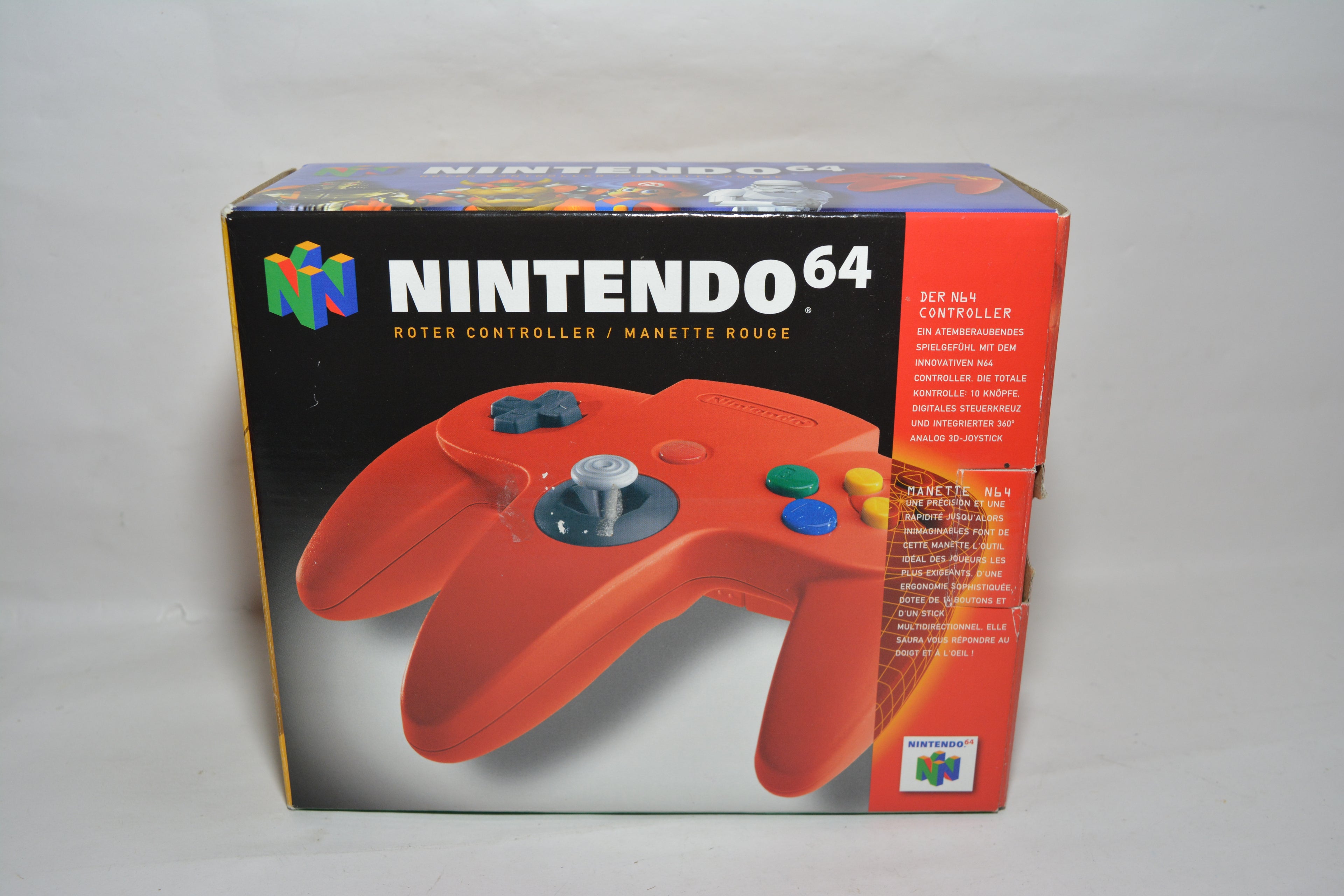 Original Nintendo 64 Controller (Rot / Red) – N64 (OVP)