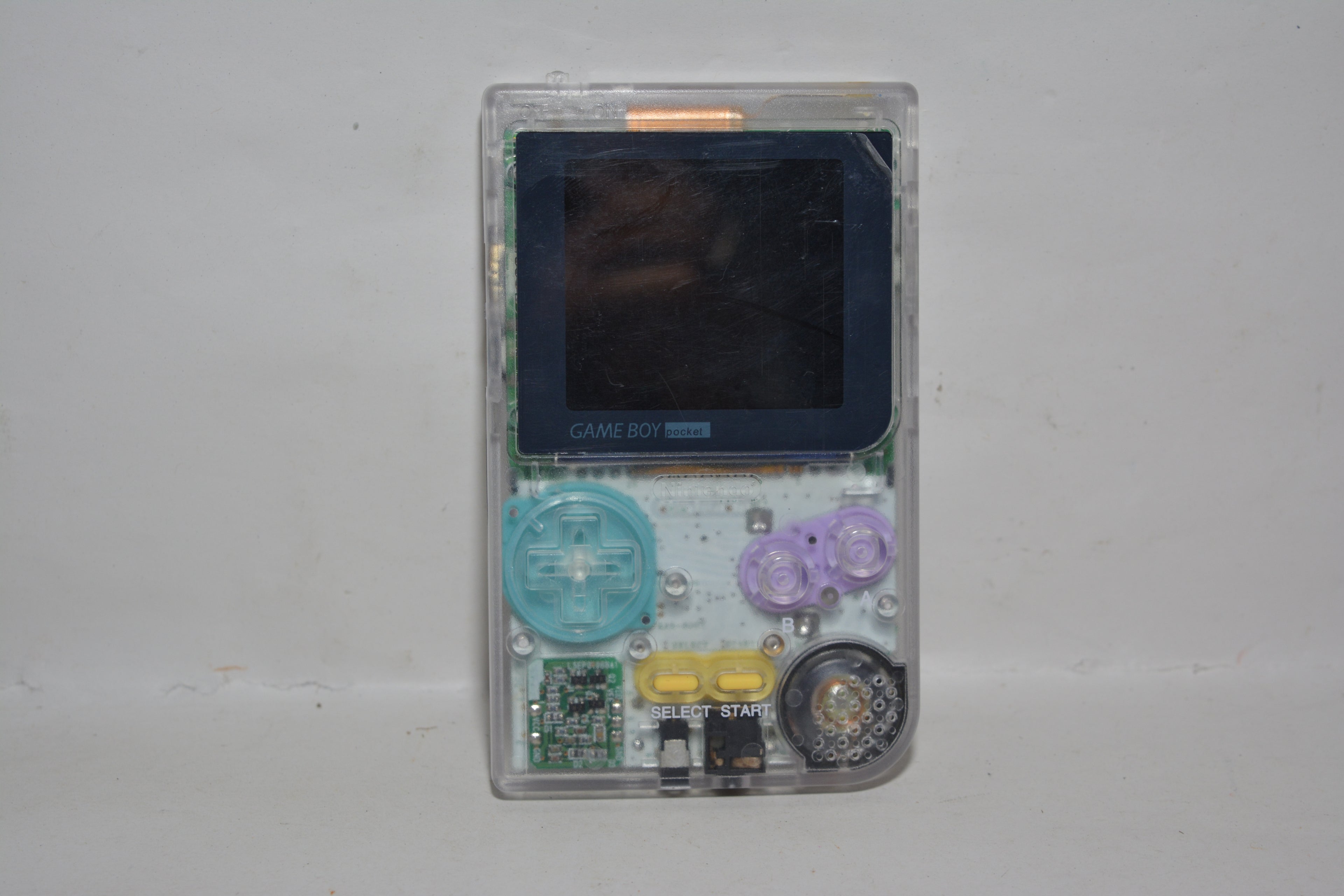 Nintendo Game Boy Pocket (Transparent) – Restauriert; IPS Mod