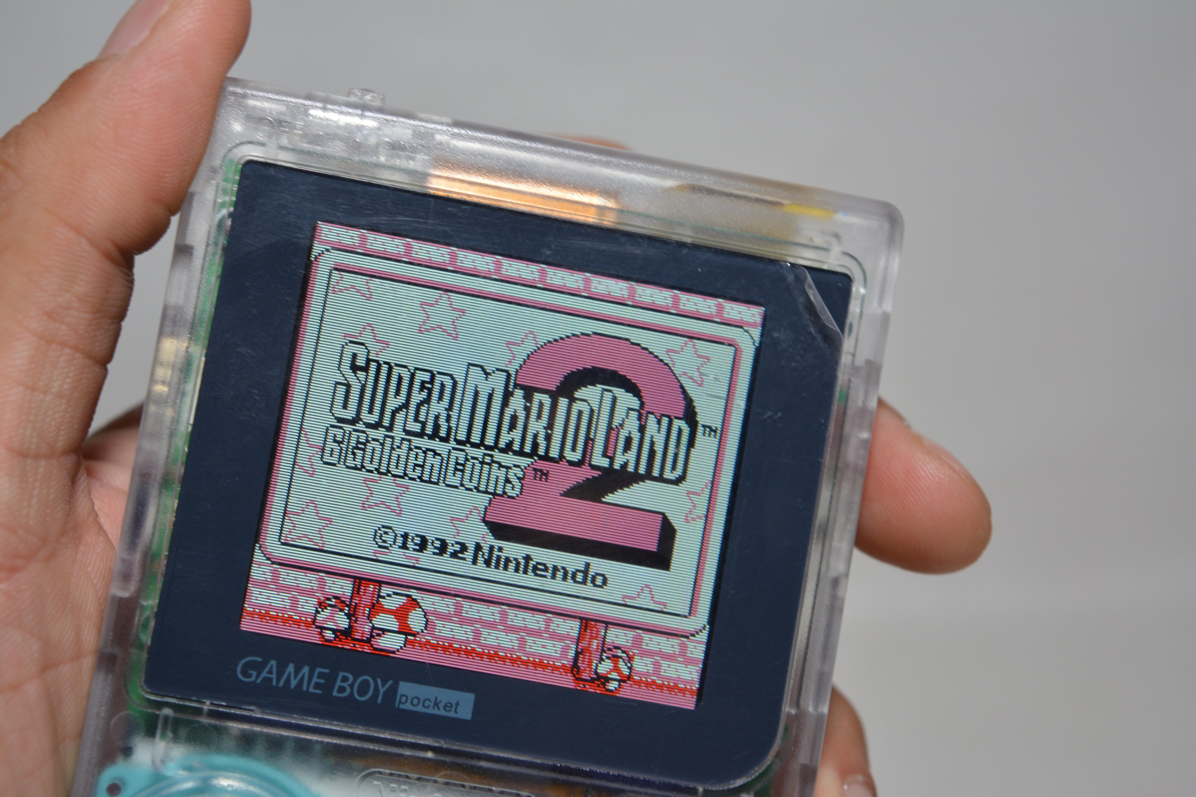 Nintendo Game Boy Pocket (Transparent) – Restauriert; IPS Mod