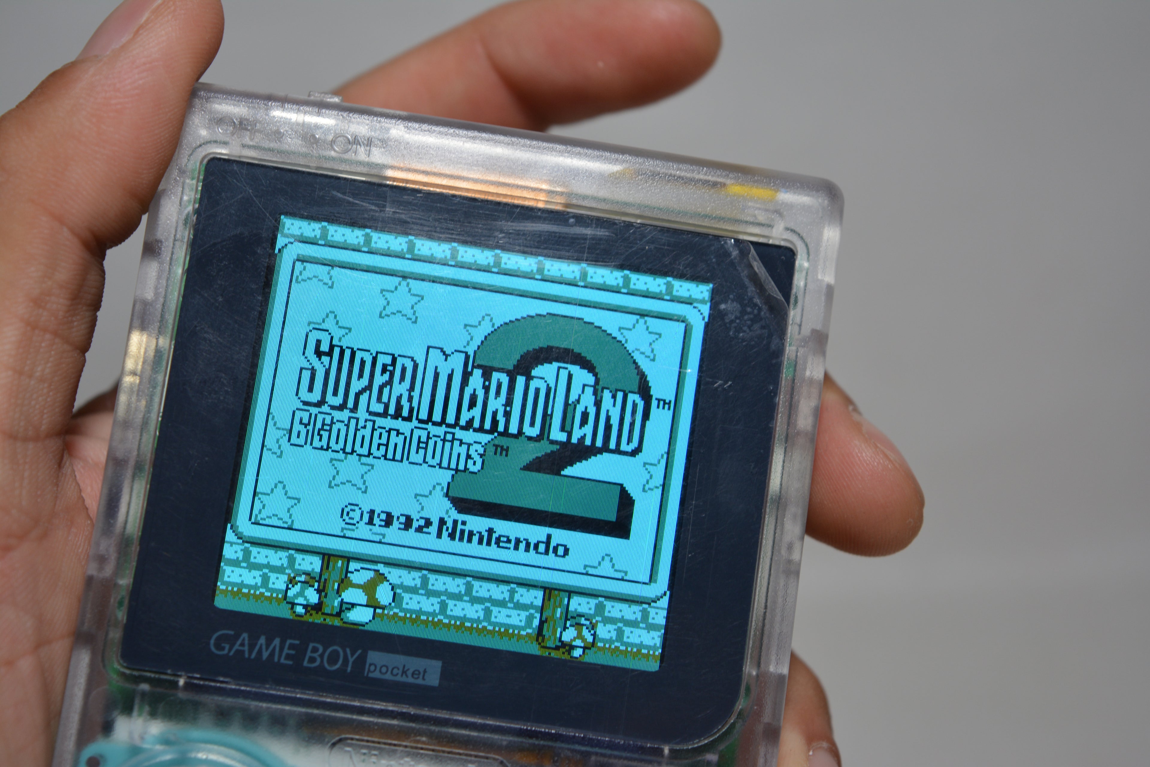 Nintendo Game Boy Pocket (Transparent) – Restauriert; IPS Mod