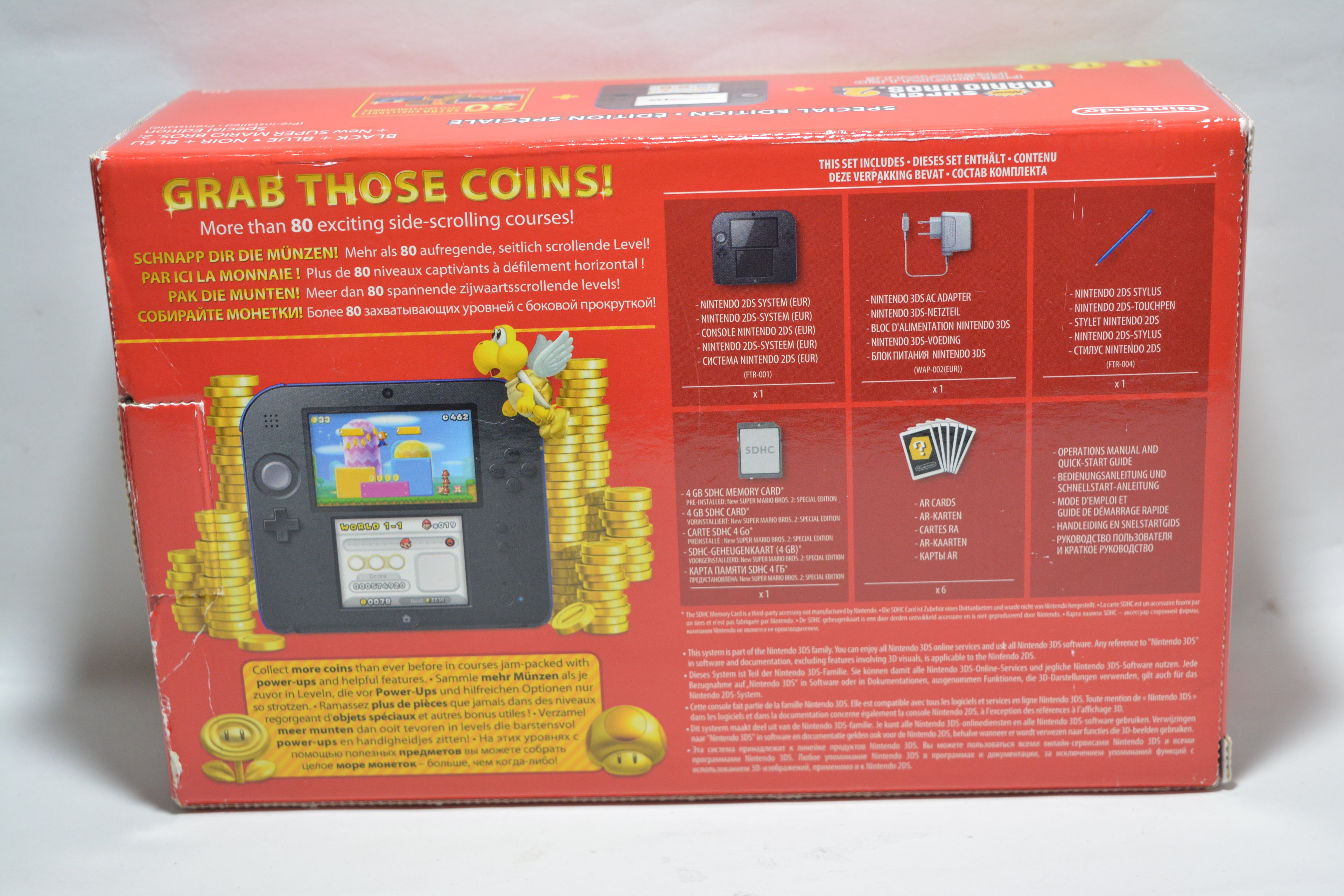 Nintendo 2DS Black + Blue [New Super Mario Bros. 2 installiert]