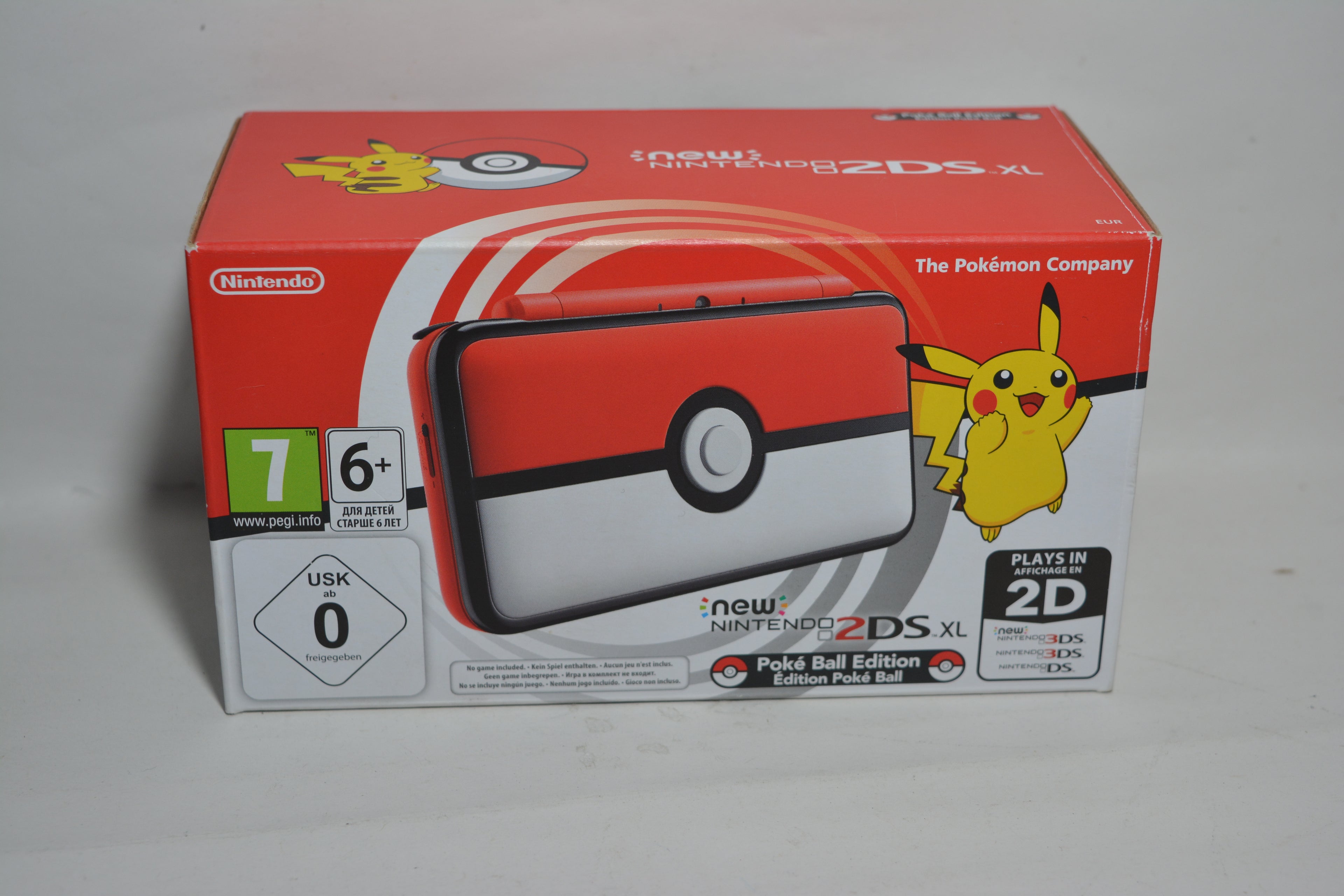 New Nintendo 2DS XL Console Pokeball Edition Pokemon - INKL. MOD 23x Spiele installiert