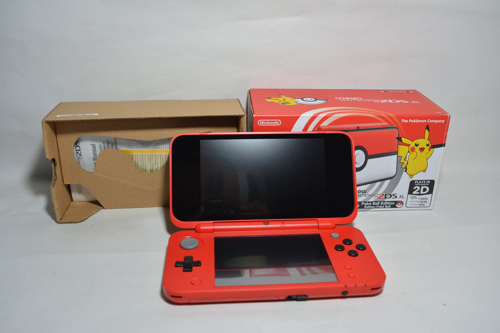 New Nintendo 2DS XL Console Pokeball Edition Pokemon - INKL. MOD 23x Spiele installiert