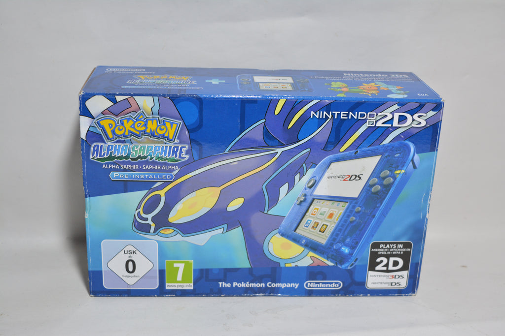 Nintendo 2DS Transparent Blue - Pokemon Alpha Sapphire Edition