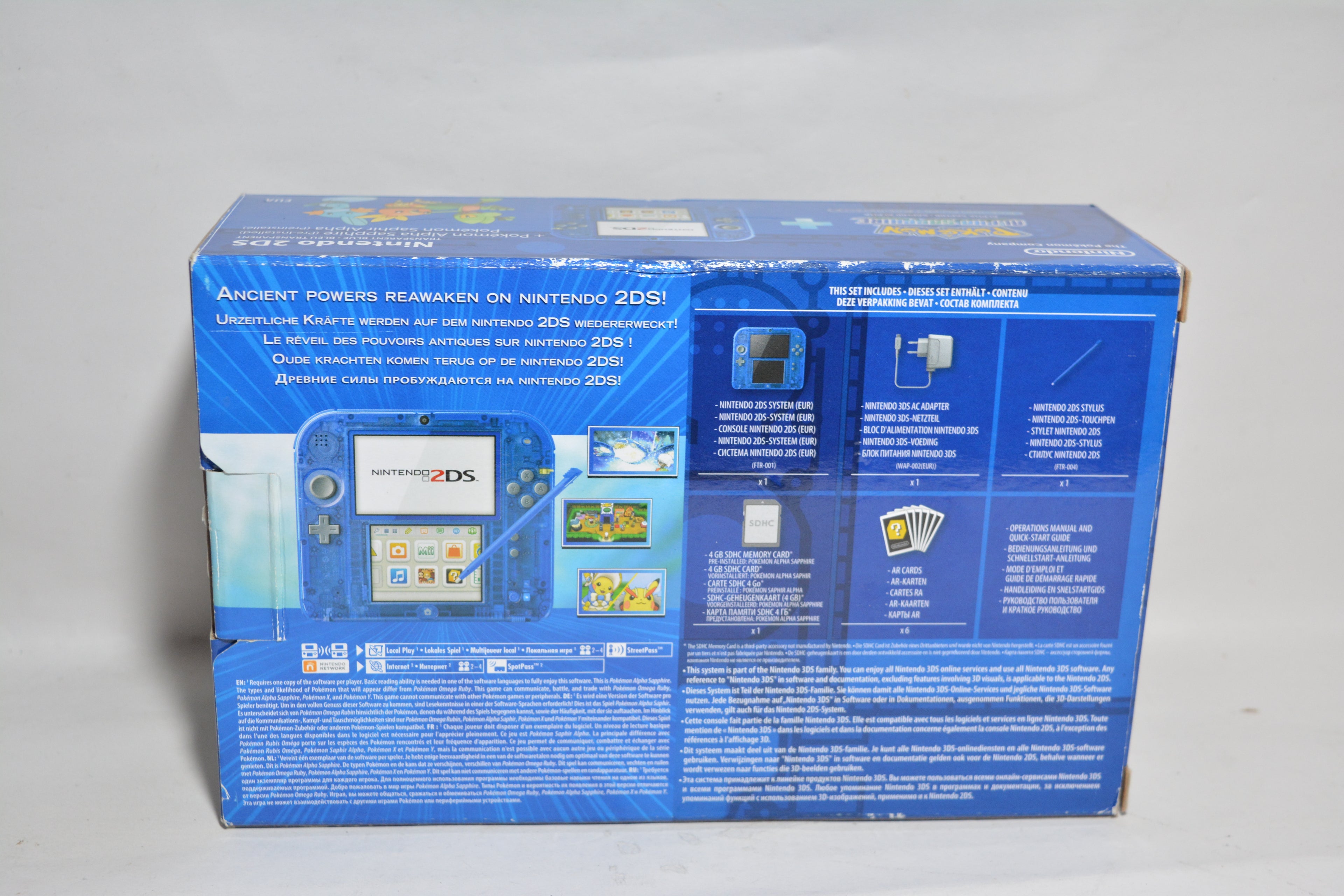 Nintendo 2DS Transparent Blue - Pokemon Alpha Sapphire Edition