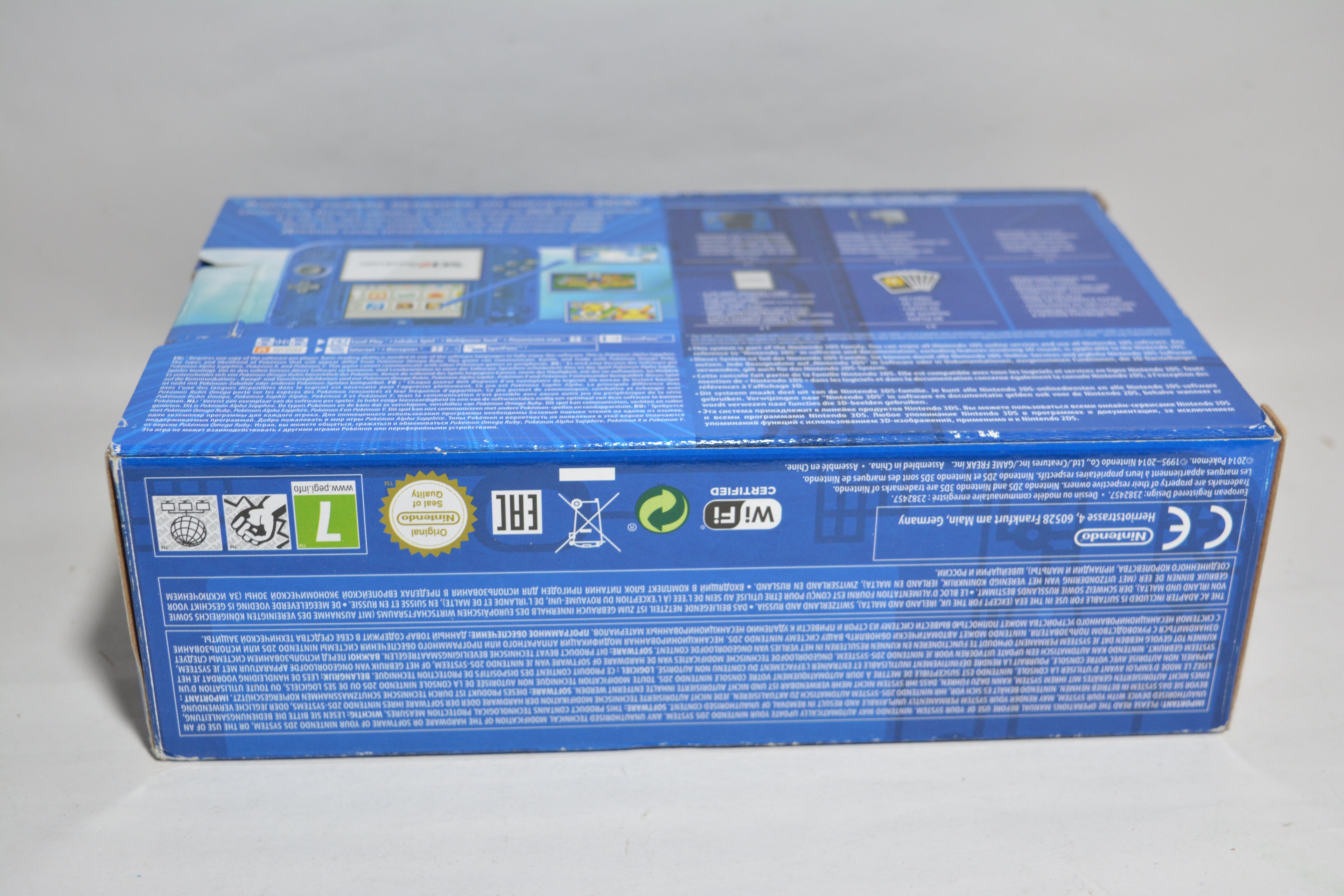 Nintendo 2DS Transparent Blue - Pokemon Alpha Sapphire Edition