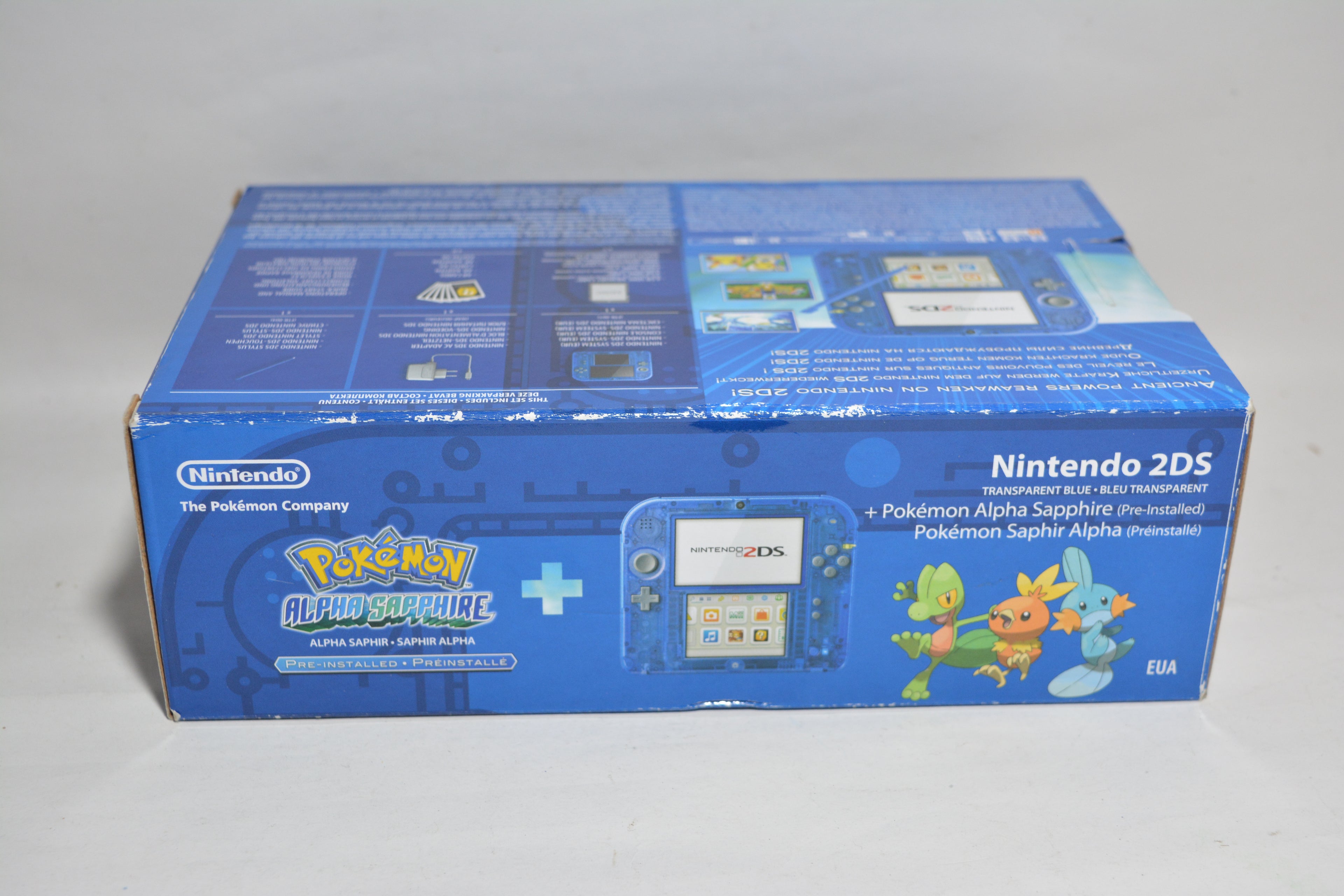 Nintendo 2DS Transparent Blue - Pokemon Alpha Sapphire Edition
