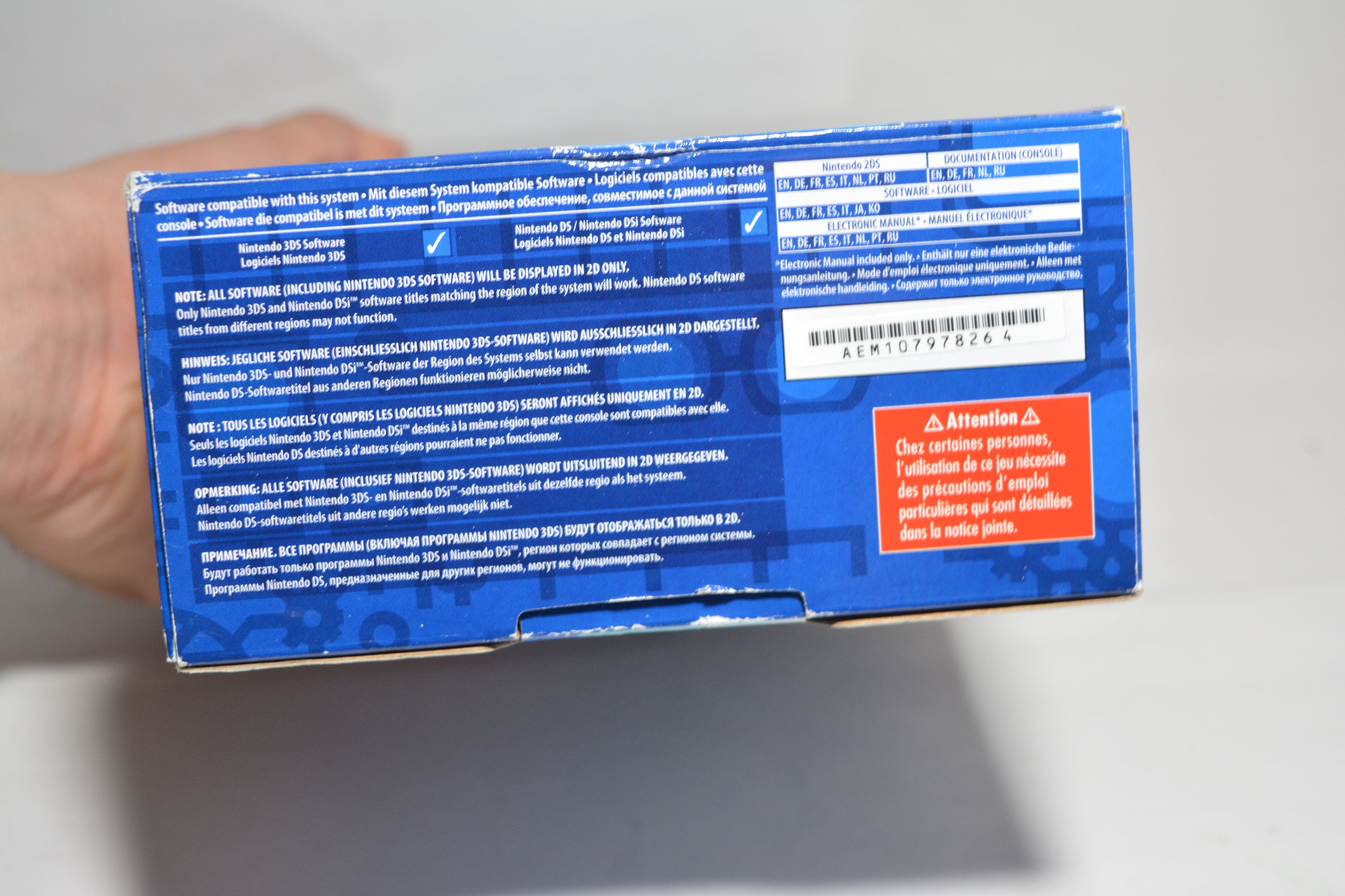 Nintendo 2DS Transparent Blue - Pokemon Alpha Sapphire Edition